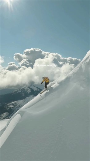 The stuff I dream about ✨ #skiing #skitok #skiingtiktok #freeride