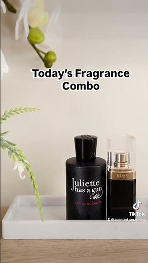 Lady Vengeance Juliette Has A Gun layered with Boss Nuit Pour Femme by Hugo Boss.