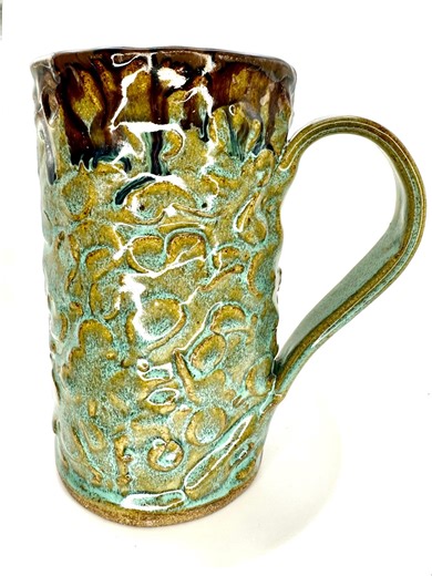 Flute Mug Turquoise Merlot 2 - Etsy