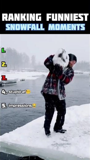 Ranking the funniest snow moments❄️ #shorts #meme #tiktok #ranking