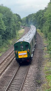 82K views · 499 reactions | Hasting DEMU Unit 1001 rattles past Chineham as it’s makes way to down to Weymouth with days “Jurassic Coast Explorer” railtour. #hastings#demu#1001#jurassiccoast#railtour#mainline#heritage#diesel#dieseltraction#basingstoke#ukrailscene#reels | Southern Steam Lad Photography | Facebook