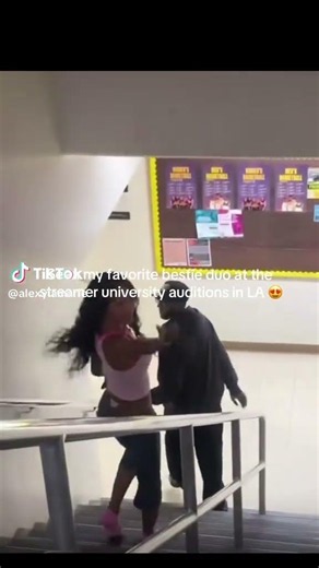 TIKTOK: Fan Saw Larray & Quen Blackwell At The Streamer University Auditions in LA