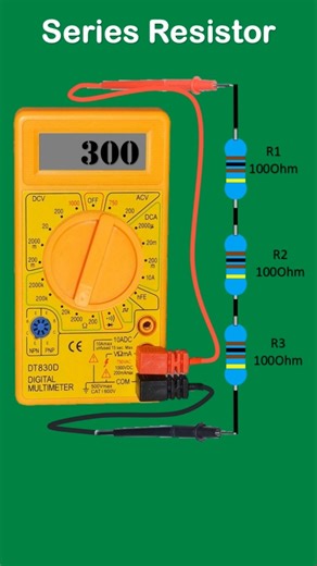 Resistance of Series Resistors #circuit #resistor #resistance #resistanceinseriesandparallel