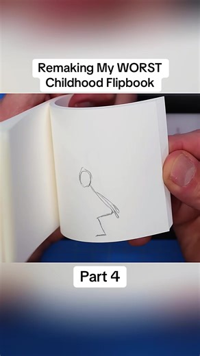 Remaking My WORST Childhood Flipbook #trending #viral #fyp | flip book