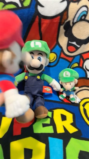 Baby Luigi Is Stupid 😂 #shorts #mario #plush