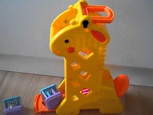 Fisher price toy with sounds.Fisher price Peek a Blocks Tumblin Sound Giraffe