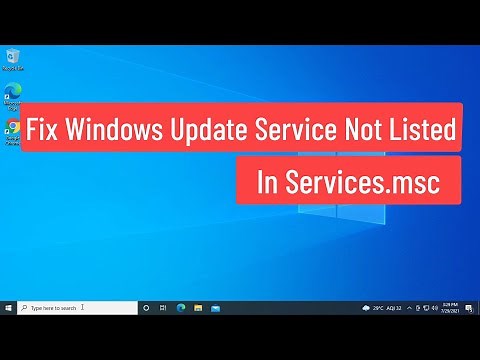 Fix Windows Update Service Not Listed in services.msc– Error 0x80070006 or 0x80070424 In Windows 10