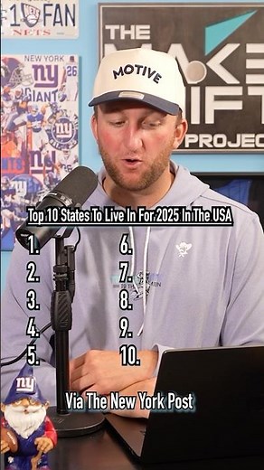 Top 10 Best States To Live In For 2025 In The USA! #shorts #top10 #2025 #usa #life