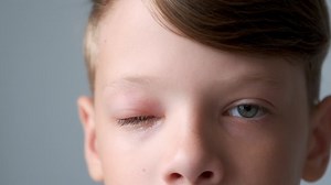 Face Boy Swollen Eye Insect Bite Stock Footage Video (100% Royalty-free) 1076991989 | Shutterstock