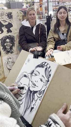 Watch this Artist Draw Fantastic Caricatures of People in Minutes!