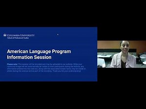 American Language Program Information Session 2026