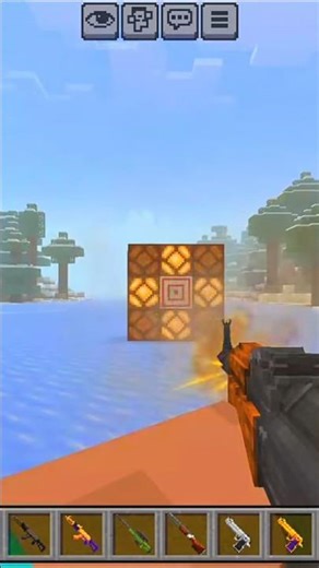 AK 47 in Minecraft #gunsaddon #minecraftaddons #mcpeaddons