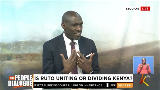Prof. Fred Ogolla: The language we are using is not a uniting language, there is nothing like Ruto's government, Ruto's cabinet and nothing like a broad-based government. Some of us do not know our tribe. #PeopleDialogue | K24 TV