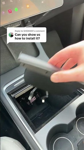 how to install the phone charger for the Tesla