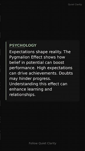 Understanding The Pygmalion Effect
