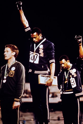 #OnThisDay in 1968, during their medal ceremony in the Olympic Stadium in Mexico City, two African-American athletes, Tommie Smith and John Carlos, each raised a black-gloved fist during the playing of the US national anthem, "The Star-Spangled Banner". The demonstration is regarded as one of the most overtly political statements in the history of the modern Olympics. #OlympicGames #Mexico1968 #SportHistory #OlympicMuseum #SummerOlympics #BlackPowerSalute | Richmond Olympic Oval | Facebook