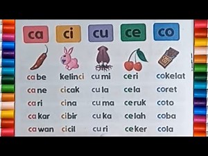 Belajar Membaca Kata dan Kalimat Bahasa Indonesia Awalan Huruf C