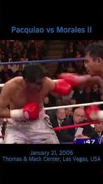 Paquiao vs Morales II #boxing #boxinghistory #ClassicBoxing #mannypacquiao