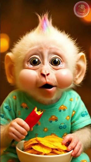 “Baby Monkey Tries RED CHILLI 🌶️😂 Funniest Reaction Ever!”“OMG! His Spicy Reaction 😂🌶️🐒”