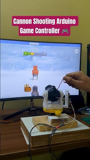 Arduino Game Controller,Shooting Games 🎮,Arduino Joystick Gun #shorts #arduino #joystick #viral #diy