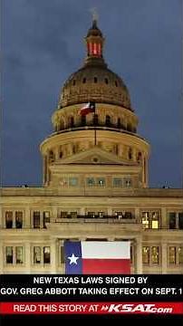 Some new Texas laws that take effect on Sept. 1, 2025
