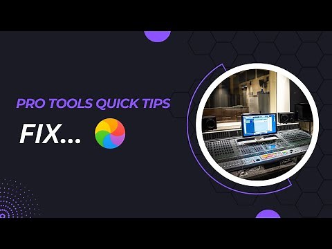Pro Tools Quick Tip - Fix Session Freezing/Crashing