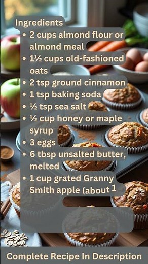 Apple and Carrot Muffin Recipe by What Shall I Cook