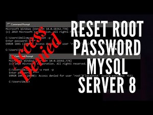 Access Denied root@localhost - Solved - MySQL Server - Windows - Reset Root Password