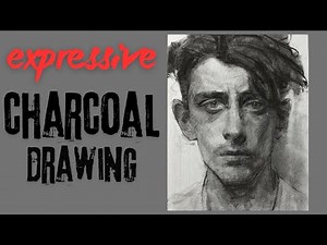 Expressive Charcoal Portrait Tutorial (Charcoal Sticks, soft tools, Blending!)