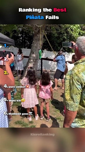 Ranking the Best Piñata Fails #shorts #funny #fails