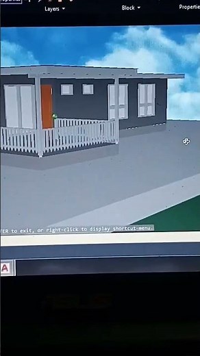 Crafted in AutoCAD, a seamless 3D house modeling process showcasing architectural #autocadlt