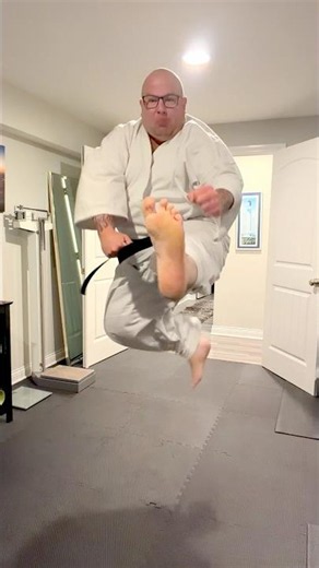 Joel Saltzman Doing Karate