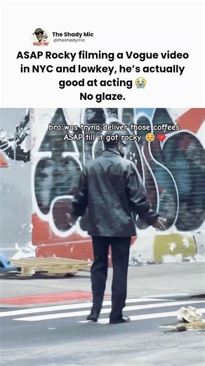 ASAP Rocky Shows Surprising Acting Skills in Vogue Video NYC #ASAPRocky