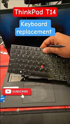 Replacing a Keyboard on a Lenovo ThinkPad T14 is very easy #shorts