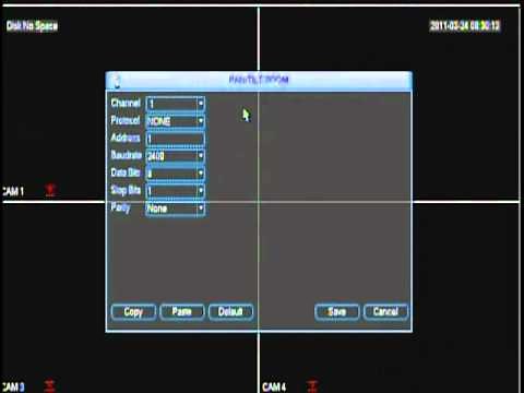 How to configure PTZ Camera Address on the DVR