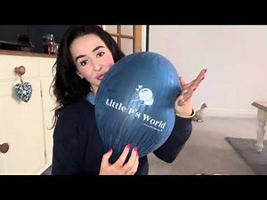 ASMR scratching an old blown up balloon
