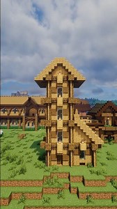 The Timber Watchtower House | Medieval Minecraft Build🏠