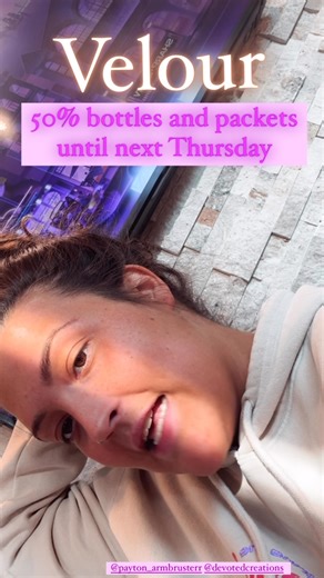 Velour and its specs! Come grab your bottles and packets tonight with me  | Tropical Tan | Facebook