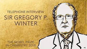 13K views · 555 reactions | “I think it’s truly important that scientists don't ignore the opportunities that may come from their work.” Listen to our telephone interview with Sir Gregory Winter, awarded the 2018 Nobel Prize in Chemistry: | Nobel Prize | Facebook