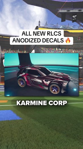 All New RLCS Anodized Decals for Rocket League