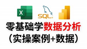 【全79集】2025年最细自学数据分析教程，逼自己一个月学完，全程干货无废话，从0基础到精通看这一套就够了！