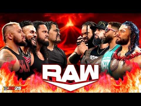 WWE Solo Sikoa The MFTs vs Roman Reigns The Bloodline | WWE RAW on Netflix Full Match 12/Feb/2026