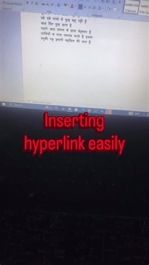 Computer Pathshala on Instagram: "Insert hyperlink easily #computer #learningisfun #viral #trending #learningathome"