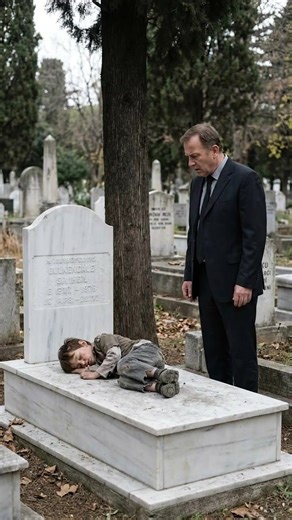 MAN VISITS WIFE’S GRAVE EVERY YEAR ON THE SAME DAY — THIS TIME, A BAREFOOT CHILD IS LYING ON IT For six years, David Keller’s grief was a machine. Every November 5th, he would drive to the cemetery, walk the 212 steps to her grave, and stand in silence for ten minutes. No tears. No flowers. Just a cold, hard visit to mark the day his world ended. He never deviated. But this year, the machine broke. He saw it from a distance. A small bundle of rags on the clean white marble of Lucinda's headstone