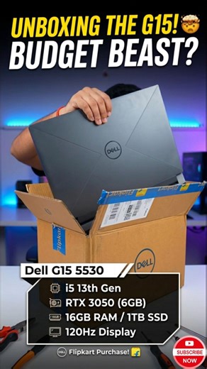 Best Laptop for Coders & Gamers? Dell G15 Unboxing & First Look! 🎮✨#Shorts #Tech#Unboxing#facts#art