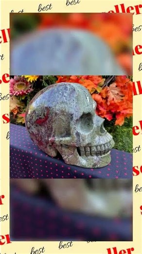 Bloodstone Crystal Skull ~ Large 9 Lb. ~ 7" Long ~ Red and Green ~ One-of-a-Kind ~ Expertly Hand ...
