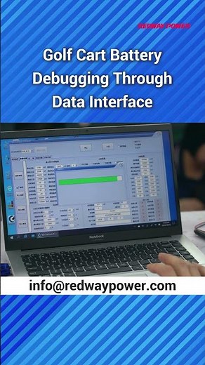 Debugging & Testing Golf Cart BMS 🔍 Behind Smart Battery Tech | Redway LiFePO4 #shorts