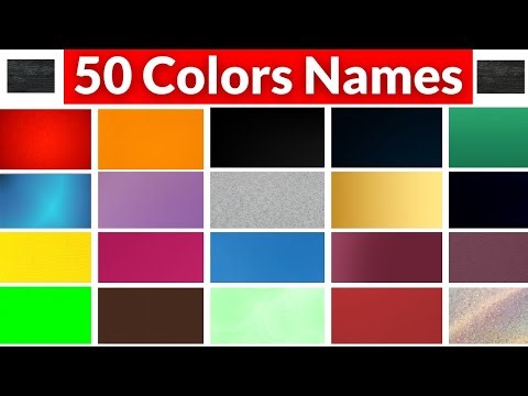50 Colors Names for Kids | Learn Colors Names | Kids Learning Video | ABC Little Rhymes