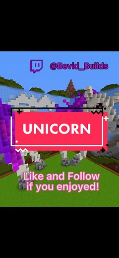 Minecraft Unicorn Build | Building a Realistic Unicorn in Minecraft