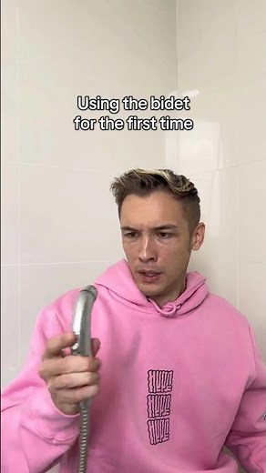 Using bidet for the first time 😂